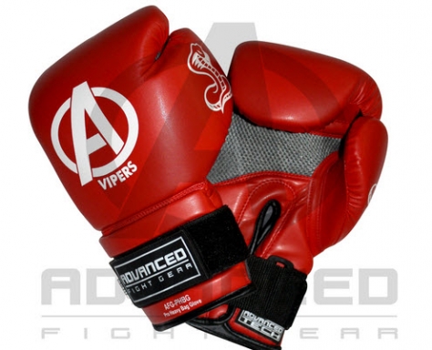 AFG- VIPERS PRO HEAVY BAG GLOVES. 10oz RED