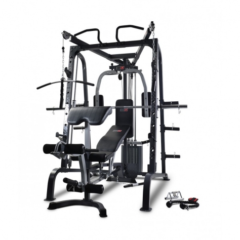 NEW BODYWORX SMITH MACHINE PACKAGE with LX9010SM and FID, 100kg WEIGHTS plus OLYMPIC BAR